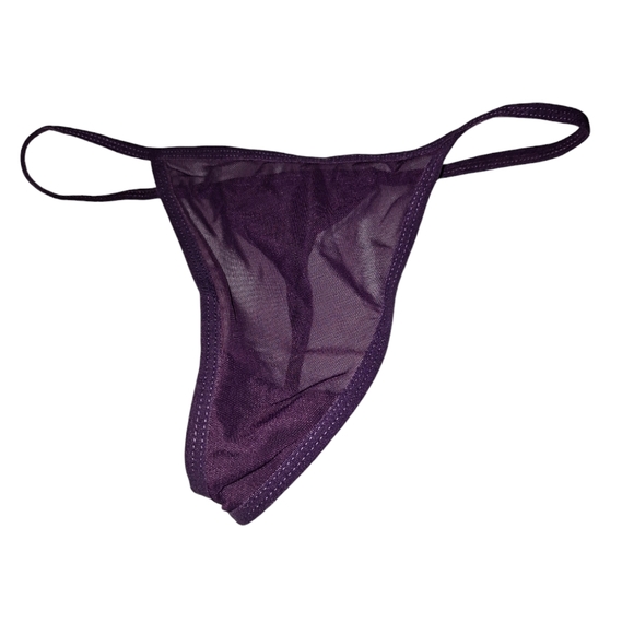 New with tags sheer purple nighty with matching thong - Picture 7 of 7
